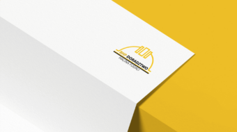 biala kartka na zoltym tle