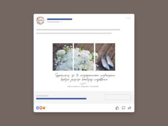 post na facebooka przedstawiajacy kwiaty